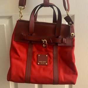 Henri Bendel Mini Jetsetter Canvas Handbag Backpack